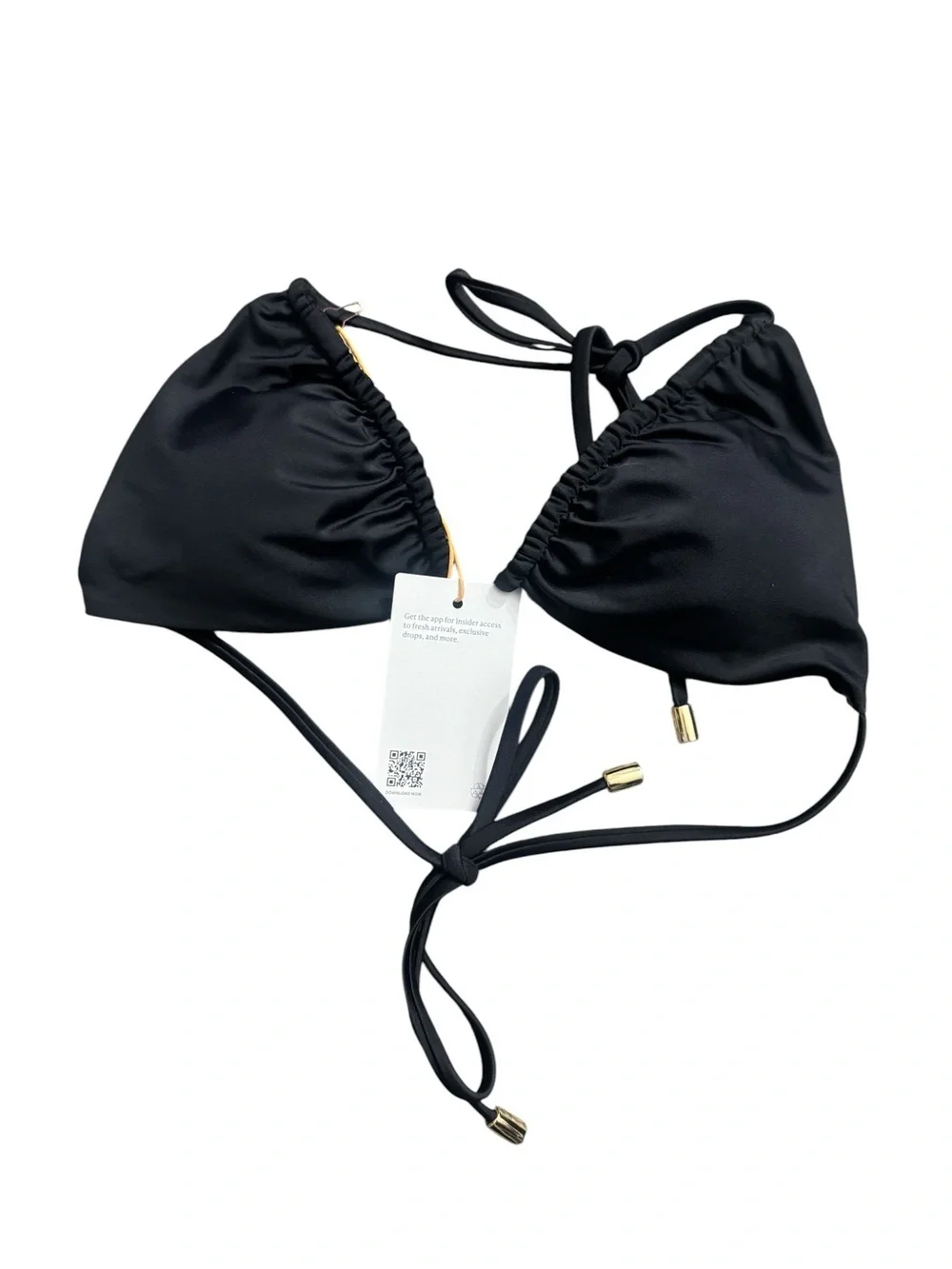 Quince Italian Triangle Bikini Tops Lot Of 2 Size Small.